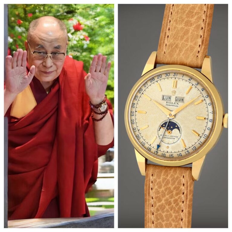 Dalai Lama tem um dos relógios Rolex mais raros já feitos