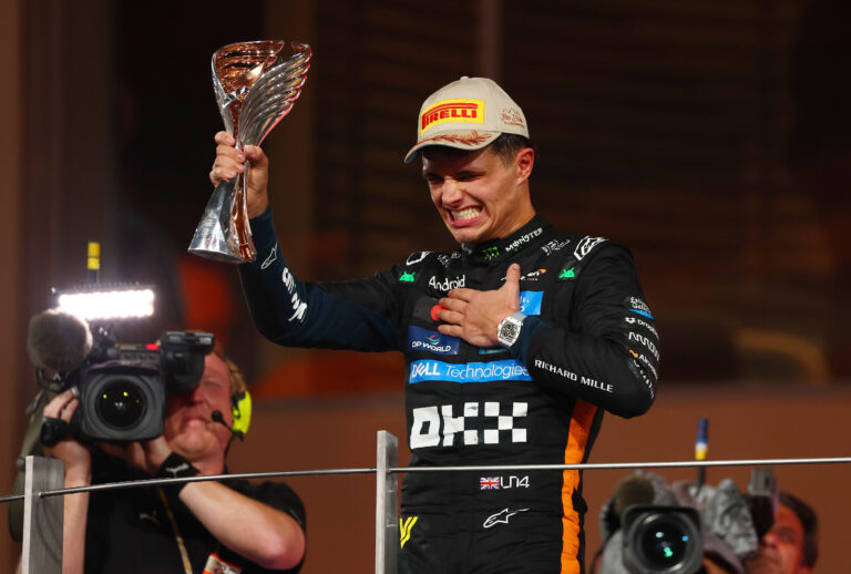 Este é o relógio que Lando Norris usou para comemorar seu primeiro título na F1
